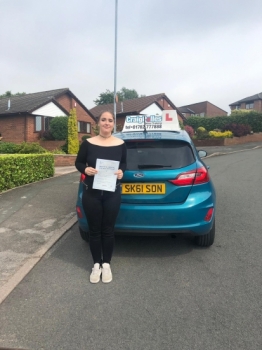 A big congratulations to Dana Bettany, who has passed her driving test at Cobridge Driving Test Centre.<br />
Well done Dana- safe driving from all at Craig Polles Instructor Training and Driving School. 🙂🚗<br />
Instructor-Sara Skelson