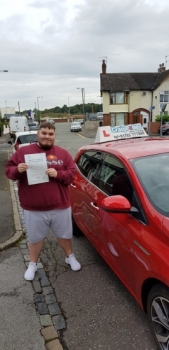 A big congratulations to Kieran Prince, who has passed his driving test today at Cobridge Driving Test Centre, at his First attempt and with just 3 driver faults.<br />
Well done Kieran - safe driving from all at Craig Polles Instructor Training and Driving School. 🙂🚗<br />
Instructor-Greg Tatler