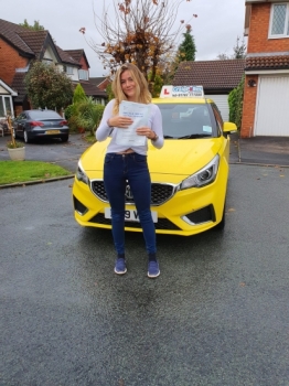 A big congratulations to Charlotte Cooper, who has passed her driving test today at Newcastle Driving Test Centre, with just 3 driver faults.<br />
Well done Charlotte- safe driving from all at Craig Polles Instructor Training and Driving School. 🙂🚗<br />
Instructor-Paul Lees