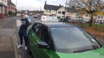 A big congratulations to Conor Bowden, who has passed his driving test today at Cobridge Driving Test Centre, at his First attempt and with 8 driver faults.<br />
Well done Conor - safe driving from all at Craig Polles Instructor Training and Driving School. 🙂🚗<br />
Instructor-Jamie Lees