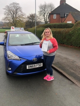 A big congratulations to Hannah Cooper, who has passed her driving test at Newcastle Driving Test Centre, with just 3 driver faults.<br />
Well done Hannah- safe driving from all at Craig Polles Instructor Training and Driving School. 🙂🚗<br />
Instructor-Sara Skelson