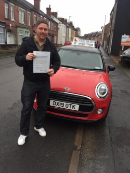 A big congratulations to David Lowe, who has passed his driving test today at Newcastle Driving Test Centre, at his First attempt and with just 5 driver faults.<br />
Well done David - safe driving from all at Craig Polles Instructor Training and Driving School. 🙂🚗<br />
Instructor-Mark Ashley