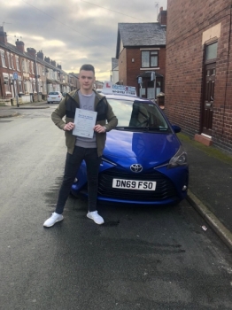 A big congratulations to Jordan Walford, who has passed his driving test toady at Cobridge Driving Test Centre, with just 2 driver faults.<br />
Well done Jordan- safe driving from all at Craig Polles Instructor Training and Driving School. 🙂🚗<br />
Instructor-Sara Skelson