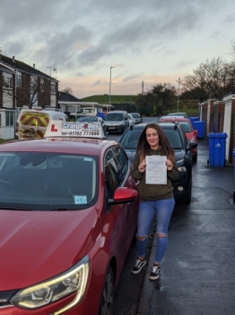 A big congratulations to Courtney Baskeyfield, who has passed her driving test today at Cobridge Driving Test Centre, with 7 driver faults.<br />
Well done Courtney - safe driving from all at Craig Polles Instructor Training and Driving School. 🙂🚗<br />
Instructor-Greg Tatler