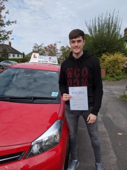 A big congratulations to Dylan Light. Dylan passed his driving test today at Cobridge Driving Test Centre, with just 5 driver faults.<br />
Well done Dylan- safe driving from all at Craig Polles Instructor Training and Driving School. 🙂🚗<br />
Instructor-Perry Warburton