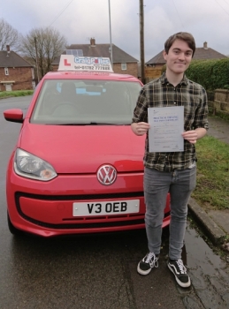 A big congratulations to Nick Mason, who passed his driving test  at Newcastle Driving Test Centre. First attempt with our driving school and with just 2 driver faults.<br />
Well done Nick- safe driving from all at Craig Polles Instructor Training and Driving School. 🙂🚗<br />
Instructor-Debbie Griffin