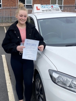 A big congratulations to Kacey Baddeley. Kacey passed her driving test today at Newcastle Driving Test Centre, with just 4 driver faults.<br />
Well done Kacey- safe driving from all at Craig Polles Instructor Training and Driving School. 🙂🚗<br />
Instructor-Gareth Butler