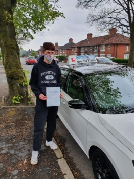 A big congratulations to Aidan Stamp, who passed his driving test today at Cobridge Driving Test Centre with  6 driver faults.<br />
Well done Aidan- safe driving from all at Craig Polles Instructor Training and Driving School. 🙂🚗<br />
Instructor-Gareth Johnson