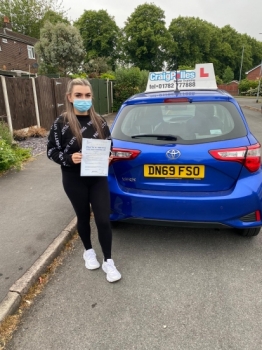 A big congratulations to Courtney Baskerville. Courtney passed her driving test today at Newcastle Driving Test Centre, with just 5 driver faults.<br />
Well done Courtney- safe driving from all at Craig Polles Instructor Training and Driving School. 🙂🚗<br />
Instructor-Sara Skelson