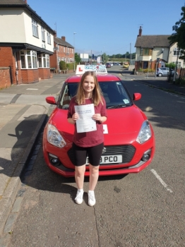 A big congratulations to Elisha Thomas. Elisha passed her driving test today at Cobridge Driving Test Centre. First attempt and with just 5 driver faults.<br />
Well done Elisha- safe driving from all at Craig Polles Instructor Training and Driving School. 🙂🚗<br />
Instructor-Andrew Crompton