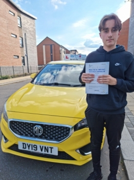 A big congratulations to Clayton Stevenson. Clayton passed his driving test today at Cobridge Driving Test Centre, with just 2 driver faults.<br />
Well done Clayton - safe driving from all at Craig Polles Instructor Training and Driving School. 🙂🚗<br />
Driving Instructor-Paul Lees