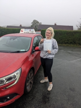A big congratulations to Kirsty Smith. Kirsty passed her driving test today at Cobridge Driving Test Centre. First attempt and with just 3 driver faults.<br />
Well done Kirsty- safe driving from all at Craig Polles Instructor Training and Driving School. 🙂🚗<br />
Driving instructor-Greg Tatler