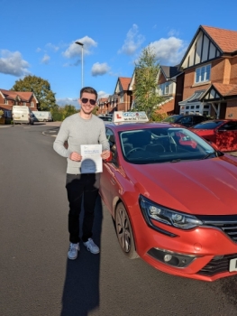 A big congratulations to kieran Bradbury. Kieran passed his driving test today at Cobridge Driving Test Centre. First attempt and with just 1 driver fault.<br />
Well done Kieran- safe driving from all at Craig Polles Instructor Training and Driving School. 🙂🚗<br />
Driving instructor-Greg Tatler
