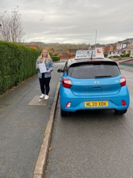 A big congratulations to Tighan Bayley. Tighan passed her driving test today at Cobridge Driving Test Centre. First attempt and with just 5 driver faults.<br />
Well done Tighan- safe driving from all at Craig Polles Instructor Training and Driving School. 🙂🚗<br />
Driving instructor-Sara Skelson