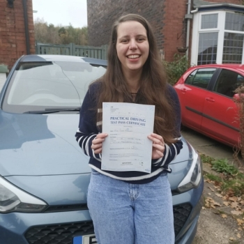 A big congratulations to Fern Brown. Fern passed her driving test today at Newcastle Driving Test Centre, with just 3 driver faults.<br />
Well done Fern - safe driving from all at Craig Polles Instructor Training and Driving School. 🙂🚗<br />
Driving Instructor-Andrew Crompton