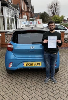 A big congratulations to Thomas Bray. Thomas passed his driving test today at Newcastle Driving Test Centre, with just 2 driver faults.<br />
Well done Thomas- safe driving from all at Craig Polles Instructor Training and Driving School. 🙂🚗<br />
Driving instructor-Sara Skelson