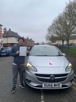 A big congratulations to EJ Magaway today for passing his driving test at Cobridge test centre. 🥳🚗<br />
This was EJ´s first test taken, whilst he has been having lessons with our instructor Jamie.<br />
Well done EJ - Safe driving from all at Craig Polles Instructor Training and Driving School.<br />
Instructor - Jamie Lees
