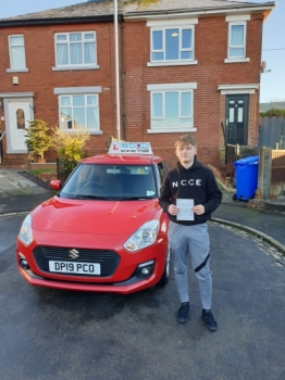 A big congratulations to James Dale. James passed his driving test today at Cobridge Driving Test Centre. First attempt and with just 3 driver faults.<br />
Well done James- safe driving from all at Craig Polles Instructor Training and Driving School. 🙂🚗<br />
Driving instructor-Andy Crompton
