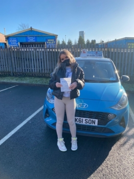 A big congratulations to Ellena Hossack. Ellena passed her driving test  at Newcastle Driving Test Centre. First attempt and with just 2 driver faults.<br />
Well done Ellena- safe driving from all at Craig Polles Instructor Training and Driving School. 🙂🚗<br />
Driving instructor-Sara Skelson