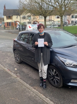 A big congratulations to Mellisa Chatterton. Mellisa passed her driving test today at Cobridge Driving Test Centre, with just 4 driver faults.<br />
Well done Mellisa- safe driving from all at Craig Polles Instructor Training and Driving School. 🙂🚗<br />
Driving instructor-Joe O´Byrne