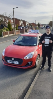 A big congratulations to Louie Greatbatch. Louie passed his driving test today at Cobridge Driving Test Centre. First time and with just 1 driver fault.<br />
Well done Louie - safe driving from all at Craig Polles Instructor Training and Driving School. 🙂🚗<br />
Driving instructor-Andrew Crompton