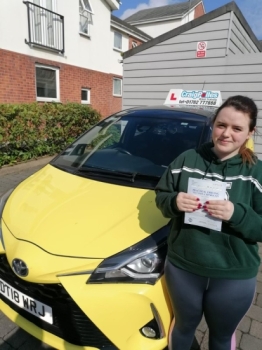 A big congratulations to Lara Palmer. Lara passed her driving test today at Cobridge Driving Test Centre. <br />
First attempt, with just 3 driver faults.<br />
Well done Lara- safe driving from all at Craig Polles Instructor Training and Driving School. 🙂🚗<br />
Driving instructor-Bradley Peach