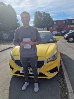 A big congratulations to Lewis Barlow. Lewis passed his driving test today, at Cobridge Driving Test Centre. <br />
First attempt, with 1 driver fault.<br />
Well done Lewis - safe driving from all at Craig Polles Instructor Training and Driving School. 🙂🚗<br />
Driving instructor-Paul Lees