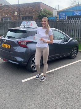 A big congratulations to Megan Hollins. Megan passed her driving test today, at Newcastle Driving Test Centre. <br />
First attempt, with 7 driver faults.<br />
Well done Megan - safe driving from all at Craig Polles Instructor Training and Driving School. 🙂🚗<br />
Driving instructor-Joe O´Byrne
