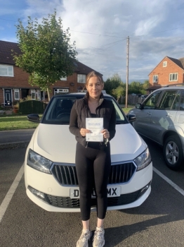 A big congratulations to Abby Watts. Abby passed her driving test at Newcastle Driving Test Centre, with just 4 driver faults. <br />
Well done Abby- safe driving from all at Craig Polles Instructor Training and Driving School. 🙂🚗<br />
Driving instructor-Andrew Crompton
