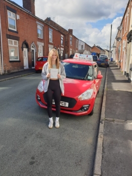 A big congratulations to Daniella Painter. Daniella passed her driving test today, at Cobridge Driving Test Centre. <br />
First attempt, with just 2 driver faults.<br />
Well done Daniella - safe driving from all at Craig Polles Instructor Training and Driving School. 🙂🚗<br />
Driving instructor-Andrew Crompton