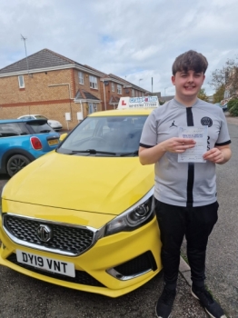 A big congratulations to Tyler Hassall.🥳 <br />
Tyler passed his driving test today at Cobridge Driving Test Centre, with just 1 driver fault.<br />
Well done Tyler - safe driving from all at Craig Polles Instructor Training and Driving School. 🙂🚗<br />
Driving instructor-Paul Lees