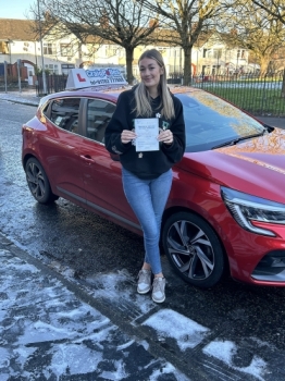 A big congratulations to Lucy Parkes.🥳 <br />
Lucy passed her driving test today at Cobridge Driving Test Centre, with just 6 driver faults.<br />
Well done Lucy - safe driving from all at Craig Polles Instructor Training and Driving School. 🙂🚗<br />
Driving instructor-Joe O´Byrne