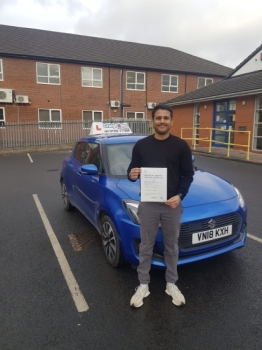 A big congratulations to Vinesh Chauhan.🥳 <br />
Vinesh passed his driving test at Newcastle Driving Test Centre. First attempt and with just 4 driver faults.<br />
Well done Vinesh - safe driving from all at Craig Polles Instructor Training and Driving School. 🙂🚗<br />
Driving instructor-Dan Shaw