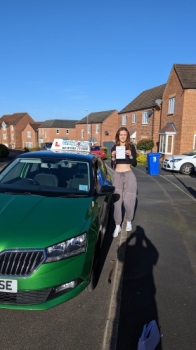 A big congratulations to Amelia Allanson.🥳 Amelia passed her driving test today at Cobridge Driving Test Centre. First attempt and with just 4 driver faults.Well done Amelia- safe driving from all at Craig Polles Instructor Training and Driving School. 🙂🚗Driving instructor-Jamie Lees