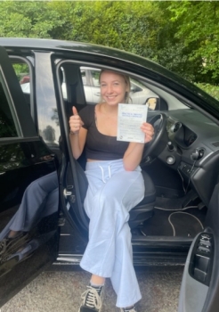 A big congratulations to Felicity Shone-Jackson.🥳 <br />
Felicity passed her driving test today at Crewe Driving Test Centre, with just 2 driver faults. <br />
Well done Felicity - safe driving from all at Craig Polles Instructor Training and Driving School. 🙂🚗<br />
Driving instructor-Andrew Crompton