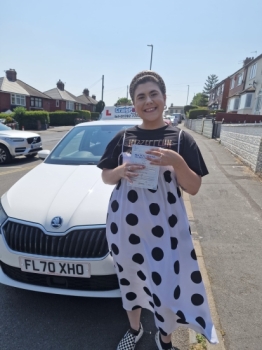 A big congratulations to Louise Amos.🥳 <br />
Louise passed her driving test today at Cobridge Driving Test Centre. First attempt and with just 2 driver faults. <br />
Well done Louise - safe driving from all at Craig Polles Instructor Training and Driving School. 🙂🚗<br />
Driving instructor-Paul Lees