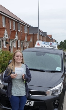A big congratulations to Katie Brough.🥳 <br />
Katie passed her driving test today at Crewe Driving Test Centre, with just 2 driver faults. <br />
Well done Katie - safe driving from all at Craig Polles Instructor Training and Driving School. 🙂🚗<br />
Driving instructor-Andrew Crompton