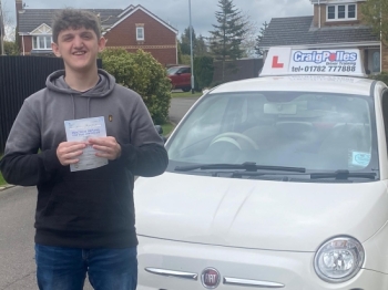 A big congratulations to Callum Downes.🥳<br />
Callum passed his driving test today at Macclesfield Driving Test Centre. First attempt and with just 4 driver faults.<br />
Well done Callum safe driving from all at Craig Polles Instructor Training and Driving School. 🙂🚗<br />
Driving instructor-Gary Oliver