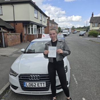 A big congratulations to Porche Wright.🥳<br />
Porche passed her driving test today, at Cobridge Driving Test Centre. At her first attempt and with just 2 driver faults.<br />
Well done Porche safe driving from all at Craig Polles Instructor Training and Driving School. 🙂🚗<br />
Driving instructor-Matt Lockett