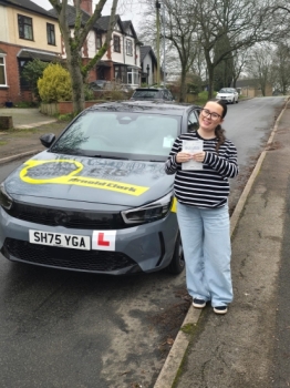 A big congratulations to Tilly Parkinson .🥳<br />
Tilly passed her driving test today at Newcastle Driving Test Centre, with just 4 driver faults.<br />
Well done Tilly safe driving from all at Craig Polles Instructor Training and Driving School. 🙂🚗<br />
Driving instructor-Simon Smallman