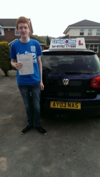 Congratulations to Peter Morris for passing your driving test today at your 1st attempt and with just 2 driver faults Safe driving Peter