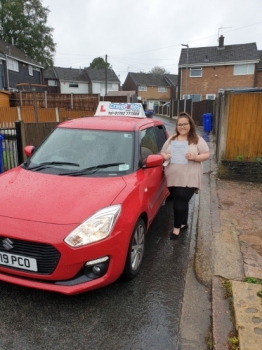 A big congratulations to Holly Sherratt. Holly passed her driving test today at Cobridge Driving Test Centre. First attempt and with just 4 driver faults.<br />
Well done Holly- safe driving from all at Craig Polles Instructor Training and Driving School. 🙂🚗<br />
Driving instructor-Andy Crompton