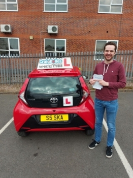 A big congratulations to Fraser Brocklehurst. Fraser passed his driving test today at Newcastle Driving Test Centre. First time and with just 4 driver faults.<br />
Well done Fraser - safe driving from all at Craig Polles Instructor Training and Driving School. 🙂🚗<br />
Driving instructor-Simon Smallman