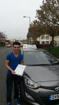 Congratulations to Rokan on passing your driving test today with our instructor Greg Passed with just 4 driver faults - well done Rokan safe driving :