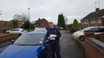 A big congratulations to Ronan Proud, who has passed his driving test today at Cobridge Driving Test Centre, at his First attempt and with just 6 driver faults.<br />
<br />
Well done Ronan - safe driving from all at Craig Polles Instructor Training and Driving School. 🚗😀