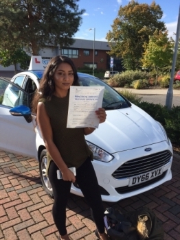 A big congratulations to Ruby Bansal for passing her driving test today with just 3 driver faults <br />
<br />
Well done Ruby - safe driving