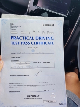 A big congratulations to a camera shy Sam Bailey Sam passed her driving test at Cobridge Driving Test Centre with just 1 driver fault <br />
<br />
Well done Sam - safe driving from all at Craig Polles instructor training and driving school 🚗