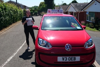 A big congratulations to Sophie Simmonds, who has passed her driving test toady at Newcastle Driving Test Centre,<br />
with just 2 driver faults.<br />
Well done Sophie - safe driving from all at Craig Polles Instructor Training and Driving School. :)<br />
Instructor-Debbie Griffin
