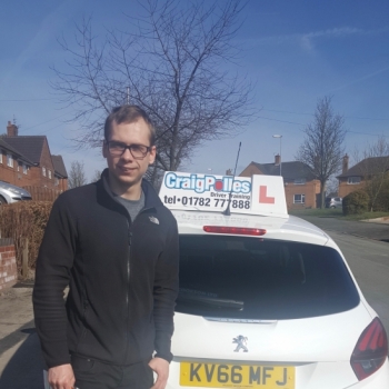 A big congratulations to Todd Thompstone, who has passed his driving test at Cobridge Driving Test Centre, at his First attempt and with just 4 driver faults.<br />
<br />
Well done Todd - safe driving from all at Craig Polles Instructor Training and Driving School. 😀🚗<br />
<br />
Instructor-Dave Wilshaw