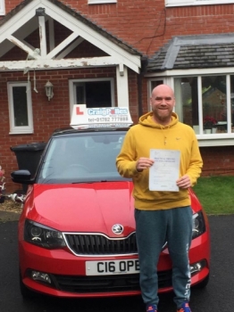 A big congratulations to Tom McCormick, who has passed his driving test today at Cobridge Driving Test Centre, at his First attempt and with just 2 driver faults.<br />
<br />
Well done Tom - safe driving from all at Craig Polles Instructor Training and Driving School. 🚗😀